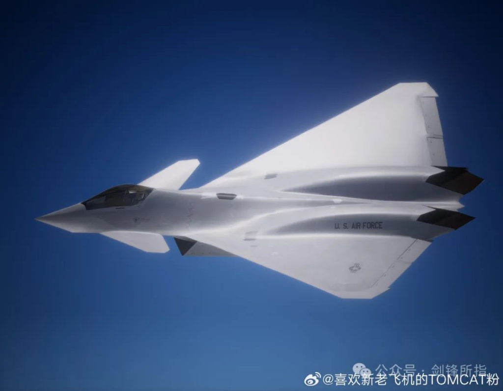歼-20+YF-23综合体?网友推测的美国“六代机”外观构型CG图