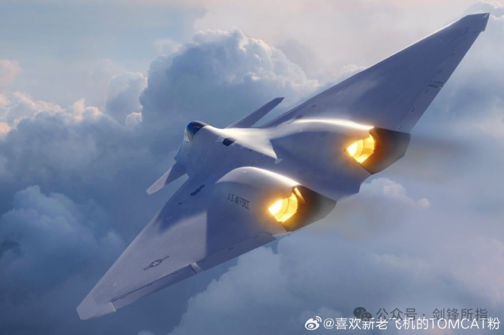 歼-20+YF-23综合体?网友推测的美国“六代机”外观构型CG图