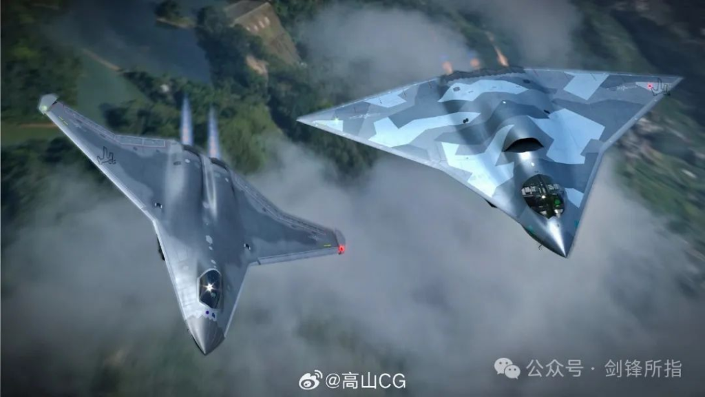 歼-20+YF-23综合体?网友推测的美国“六代机”外观构型CG图