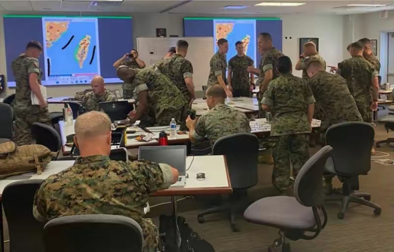 美军在台海兵推中"看戏"，把台媒给整破防了