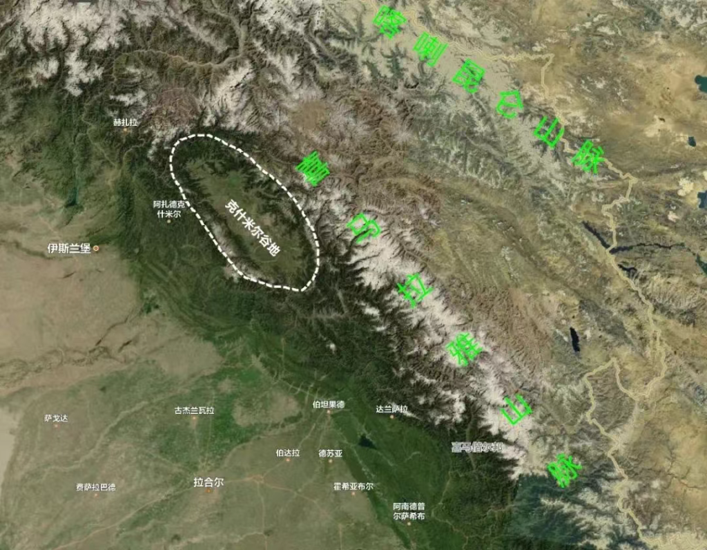 印巴争夺的克什米尔，精华是这个长方形的肥沃盆地