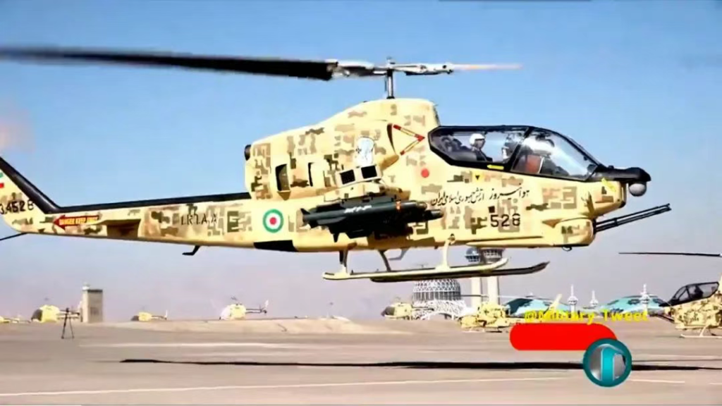 以色列空军摧毁伊朗AH-1直升机,都是巴列维王朝的遗物还经过升级