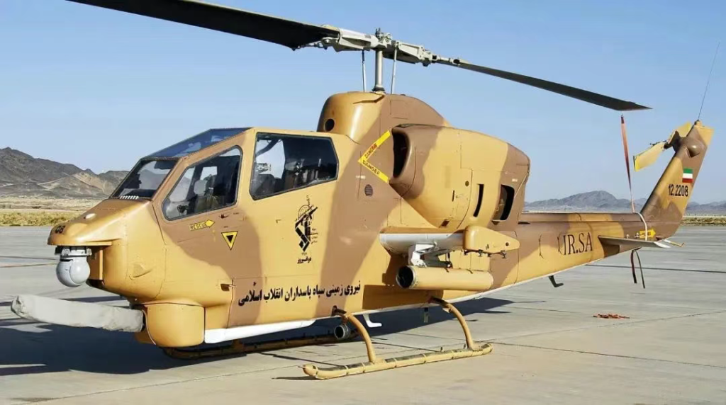 以色列空军摧毁伊朗AH-1直升机,都是巴列维王朝的遗物还经过升级