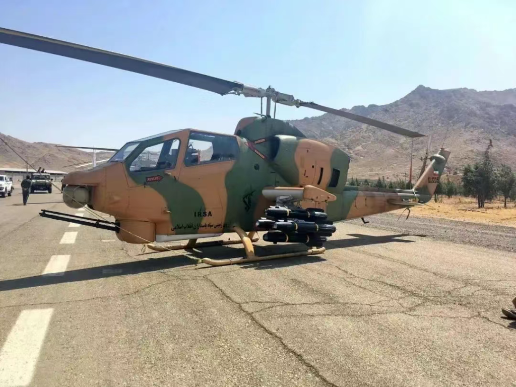 以色列空军摧毁伊朗AH-1直升机,都是巴列维王朝的遗物还经过升级