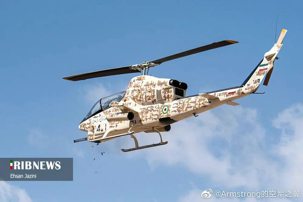 以色列空军摧毁伊朗AH-1直升机,都是巴列维王朝的遗物还经过升级
