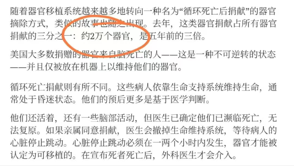 美国器官摘取,真是“自愿”的吗?
