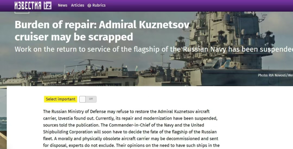 俄罗斯要买歼-35了?俄媒:放弃“库”舰后,可以造轻型航母,从中国采购先进舰载机!