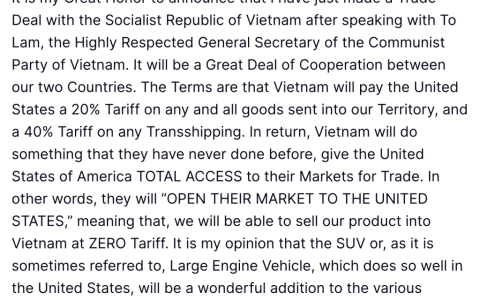 对美零关税，为什么越南跪了？