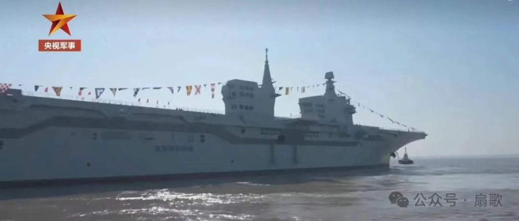 076“四川”舰已经挂彩旗,小道消息:后继二号舰叫做“江西”舰!