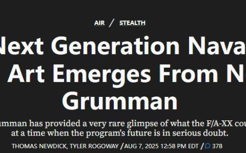 抄袭歼-36？美国海军六代机终于露真容，原来也“跟着中国学”了……