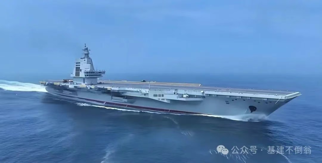 中国004航母核航母开建,排水量达12万吨,百架歼35碾压福特级?