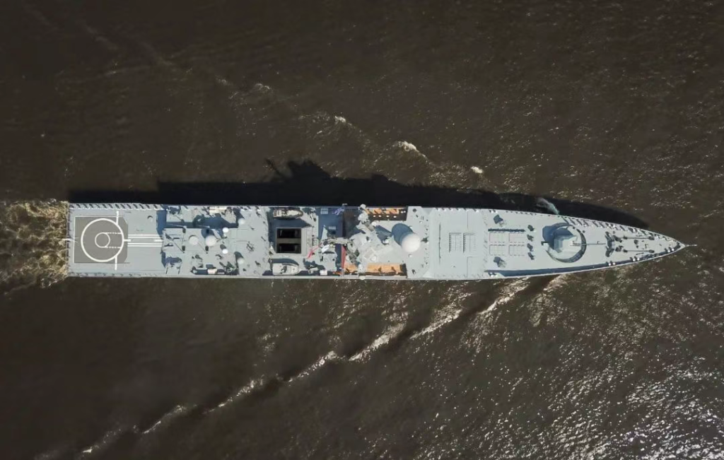 开工6年后,俄首艘改进型22350护卫舰下水,垂发或增至64单元