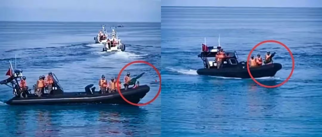 来真的了!从“以德斧人”到架上重机枪……中国海警在仁爱礁“上强度”!