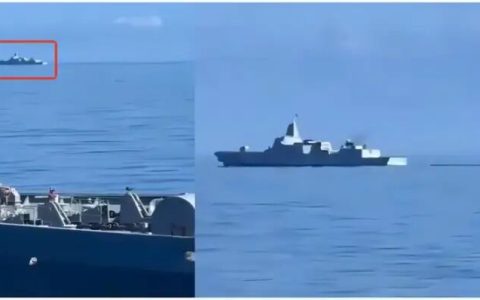 中国055贴脸林肯号画面曝光后，美国网友破防！