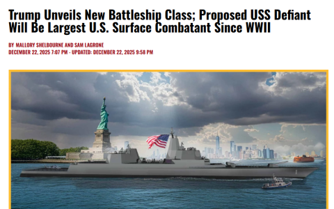 说到做到，“特朗普”级战列舰来了！