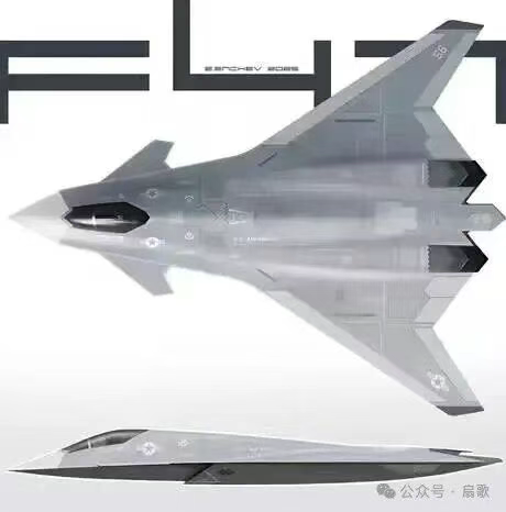 特朗普不喜欢F47这个编号,要换!NGAD人类历史上最贵的效果图