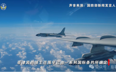 轰-6K携带鹰击12反舰导弹战备巡逻南海，西大空军B-52H轰炸机也出场！赢是要靠实力和智慧！