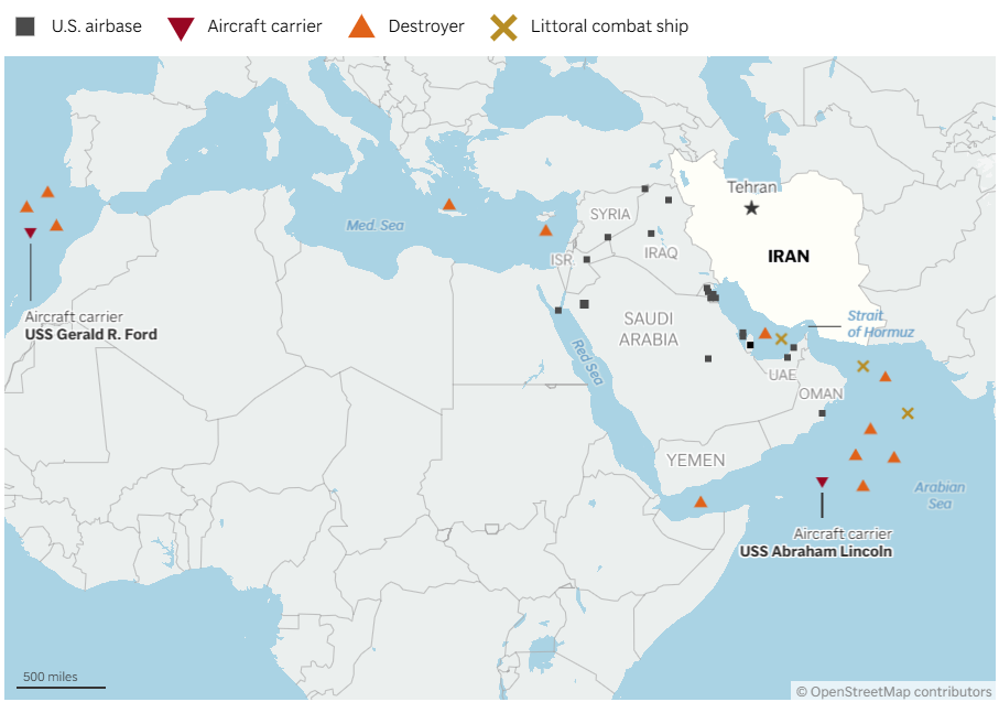 美国对伊朗的军事打击箭在弦上