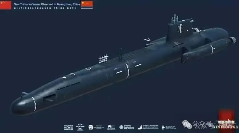 疑似三体舰的二号舰出现，霍尔木兹海峡可以说明这类军舰的实用性
