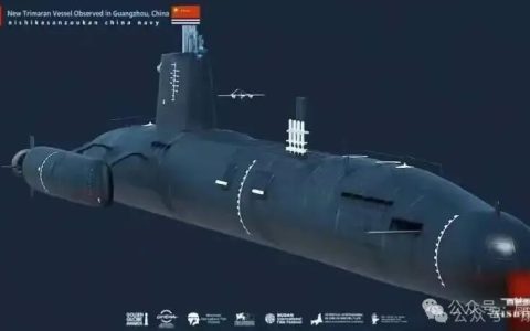 疑似三体舰的二号舰出现，霍尔木兹海峡可以说明这类军舰的实用性