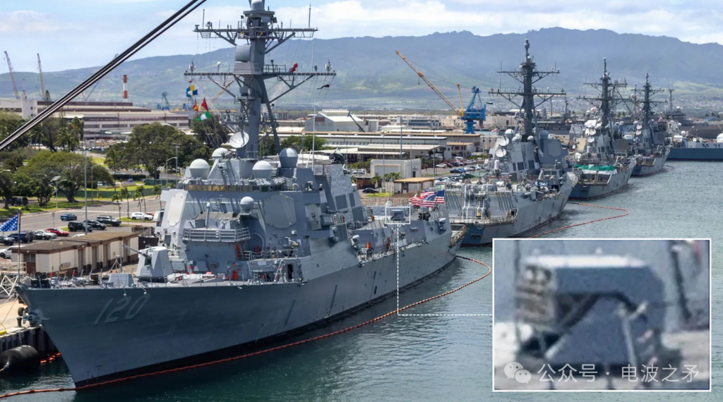 神秘多管发射架上舰！美伯克级悄然加装反无人机利器？