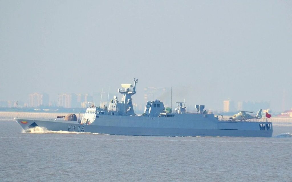 首艘援助柬埔寨的056C护卫舰已抵达云壤海军基地，性能对标泰国他钦河级