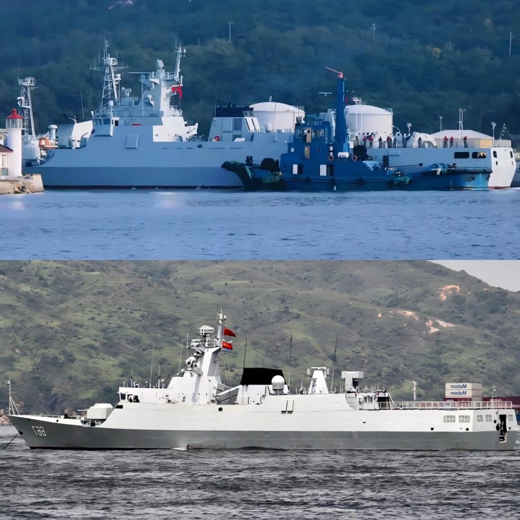 首艘援助柬埔寨的056C护卫舰已抵达云壤海军基地，性能对标泰国他钦河级