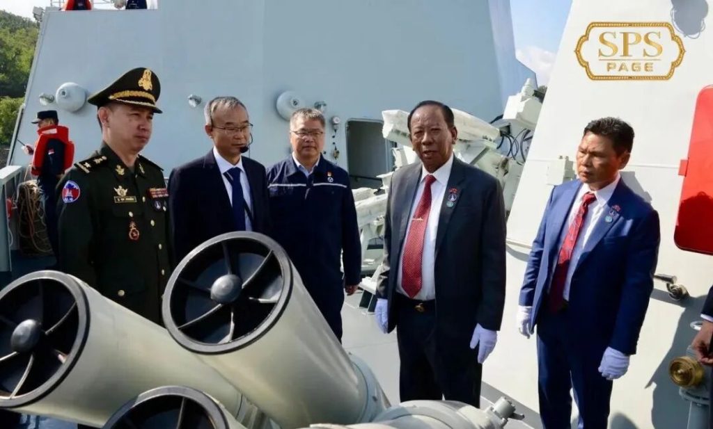 首艘援助柬埔寨的056C护卫舰已抵达云壤海军基地，性能对标泰国他钦河级