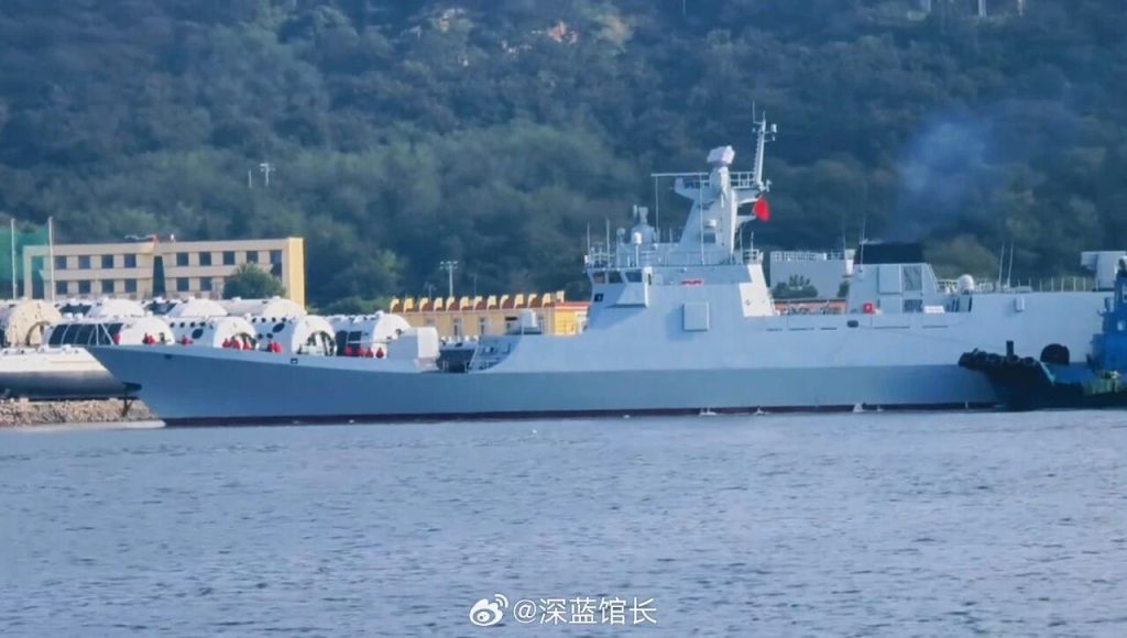 首艘援助柬埔寨的056C护卫舰已抵达云壤海军基地，性能对标泰国他钦河级