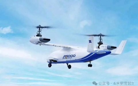 中国航空新里程碑全球首款6吨级倾转旋翼机镧影R6000横空出世，开启低空经济新纪元