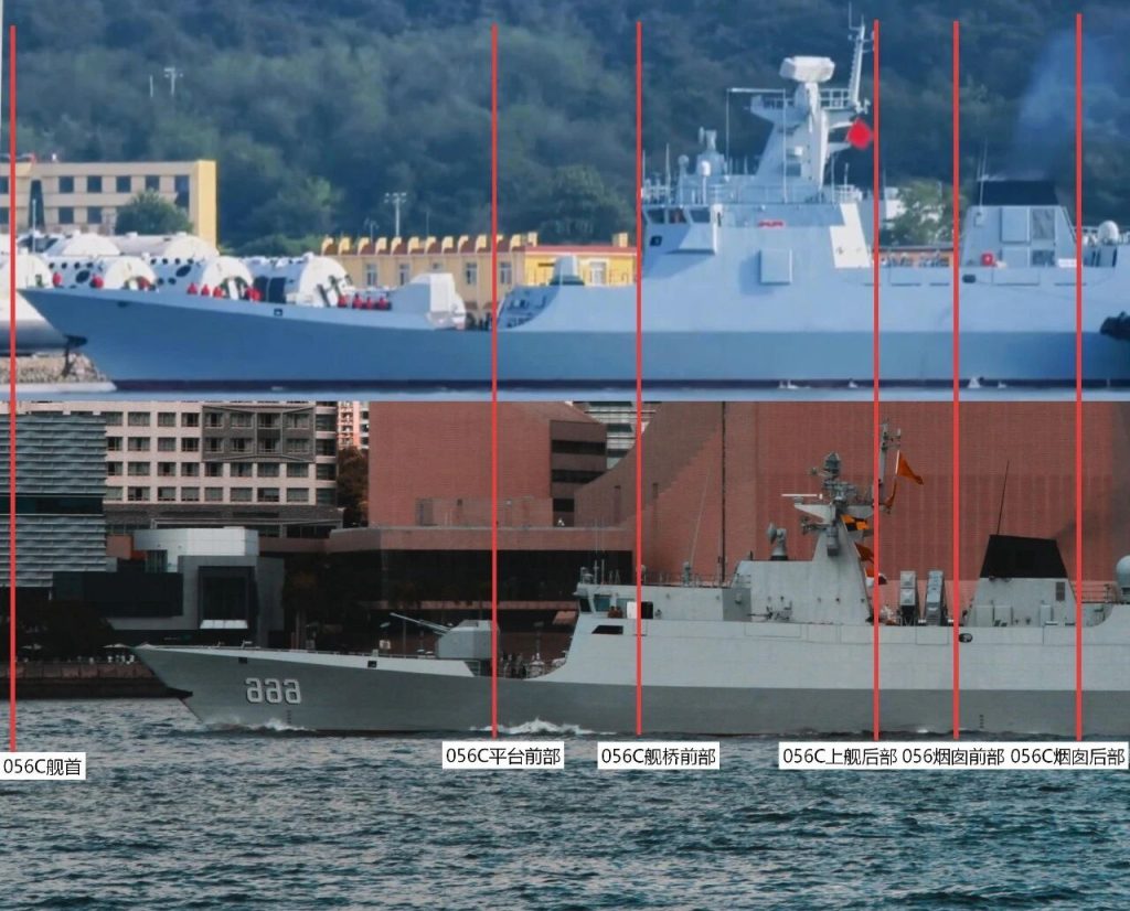 首艘援助柬埔寨的056C护卫舰已抵达云壤海军基地，性能对标泰国他钦河级
