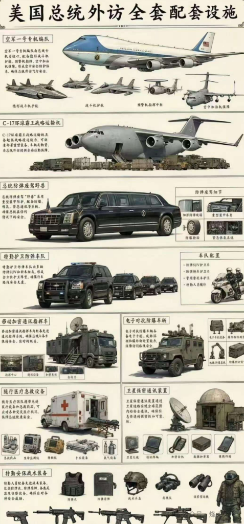 500多吨物资抵华，特朗普的排场这么大？