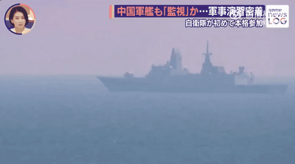 054B这次大考能拿满分!日媒放出钦州舰监视五国军演画面,主雷达慢速旋转中